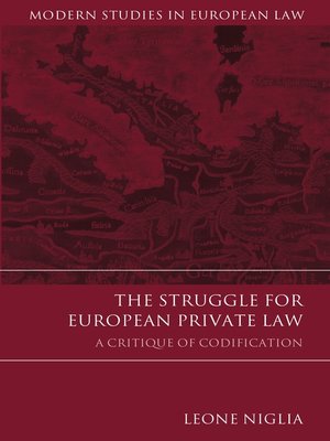 cover image of The Struggle for European Private Law